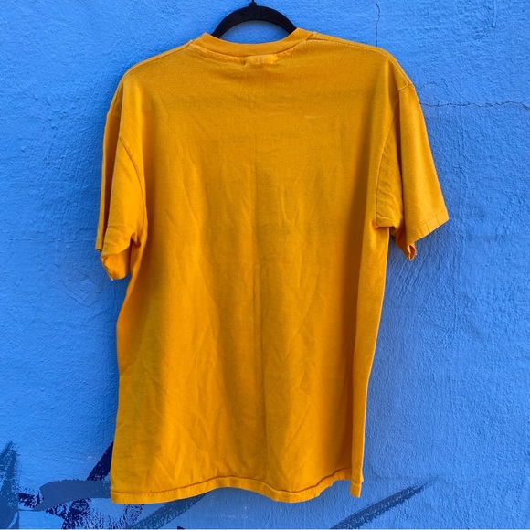 Vintage 1987 yellow t-shirt, Im Fast, swim team, size Large - Picture 3 of 9